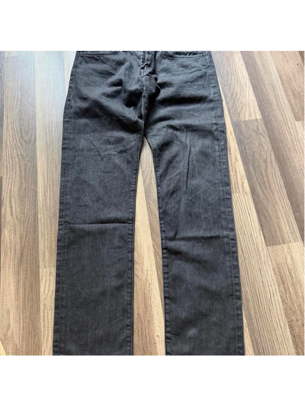 J Brand washed black rigid denim jeans